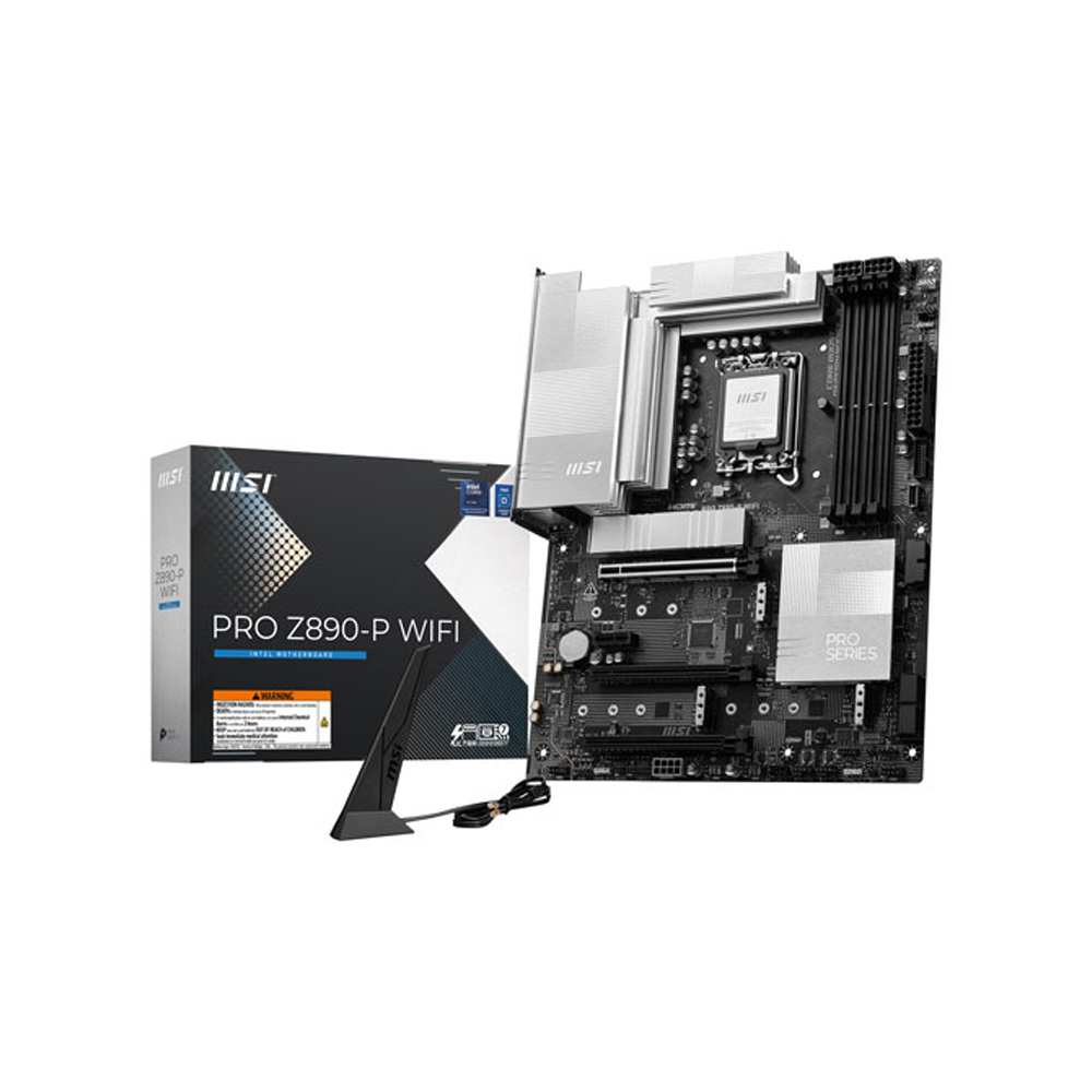 msi-pro-z890-p-motherboard-box-wireless MSI pro Z890-P Wi-Fi motherboard box and wireless