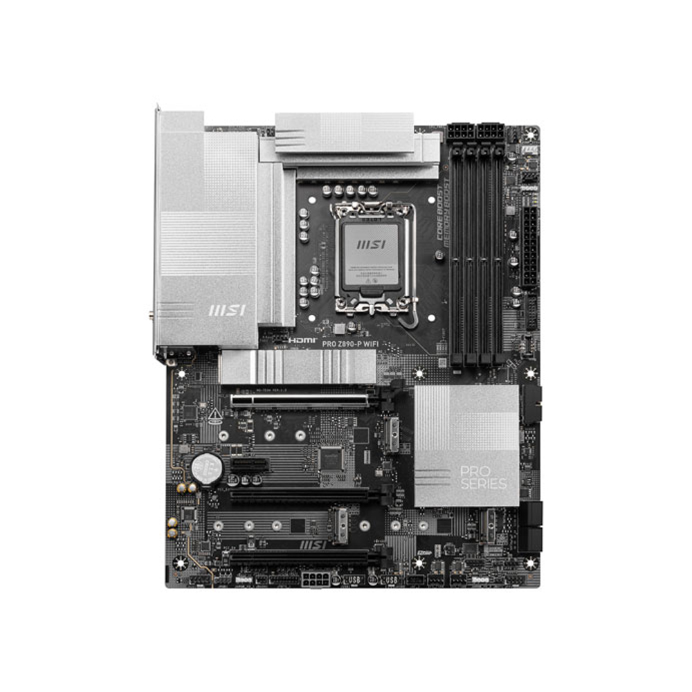 msi-pro-z890-p-motherboard-up MSI pro Z890-P Wi-Fi motherboard up view