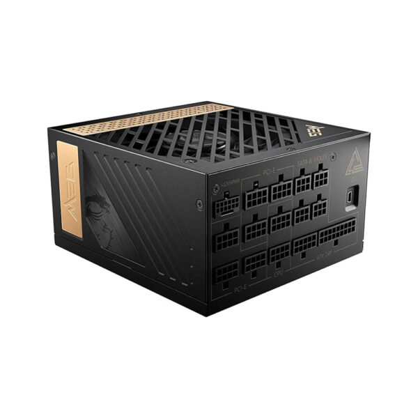 msi platinum megai1300p 1300w atx modular power supply side view