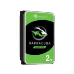 Seagate Barracuda 2TB 3.5 inch SATA desktop internal hard drive left side view