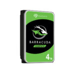 Seagate Barracuda 4TB 3.5 inch SATA desktop internal hard drive left side view