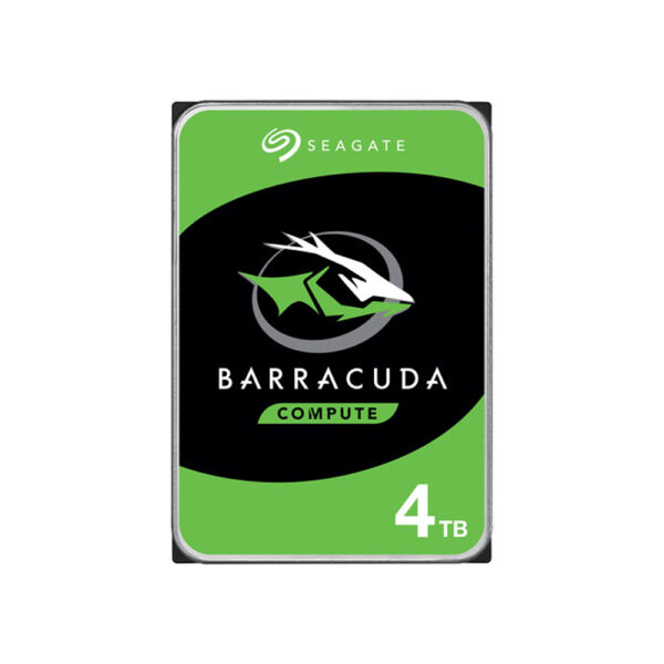 Seagate Barracuda 4TB 3.5 inch SATA desktop internal hard drive front view