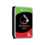 Seagate IronWolf 8TB 3.5 inch SATA desktop internal hard drive left side view