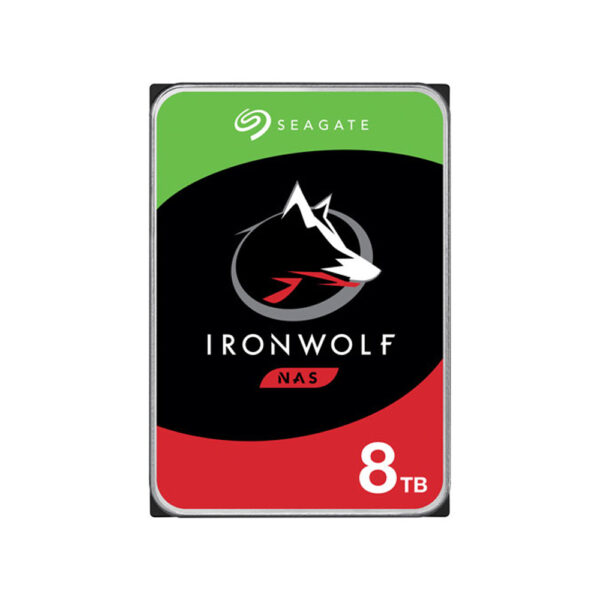 Seagate IronWolf 8TB 3.5 inch SATA desktop internal hard drive up view