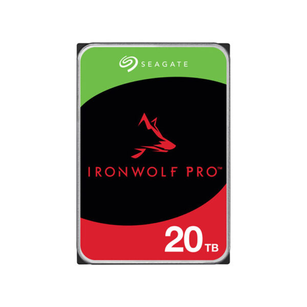 Seagate IronWolf pro 20TB 3.5 inch SATA desktop internal hard drive front view