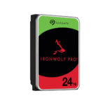 Seagate IronWolf pro 24TB 3.5 inch SATA desktop internal hard drive left side view