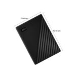 WD my passport 2TB usb portable external hard drive size black color