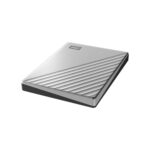WD my passport ultra 5TB USB 3.0 external hard drive for mac side view silver color