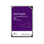 WD purple 8TB 3.5 inch SATA desktop internal hard drive front view
