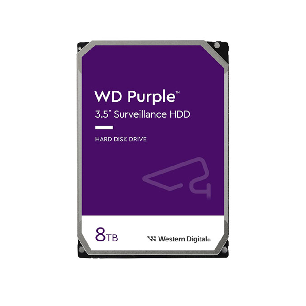wd-purple-8tb-internal-hard-drive-up WD purple 8TB 3.5 inch SATA desktop internal hard drive front view