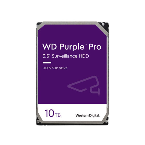 WD purple pro 10TB 3.5 inch SATA desktop internal hard drive front view