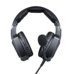 ONIKUMA K8 gaming headset showing adjustable headband and flexible boom microphone