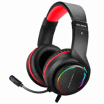 xtrike-me GH-903 black 7.1 surround wired gaming headset with backlit earcups and microphone