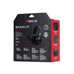 Side profile of Xtrike Me HP-311 black wired gaming headset, emphasizing durable cable