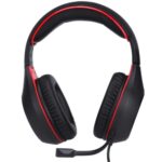 Black Xtrike Me GH-710 wired gaming headset, showcasing comfortable ear cushions and durable braided cable design.