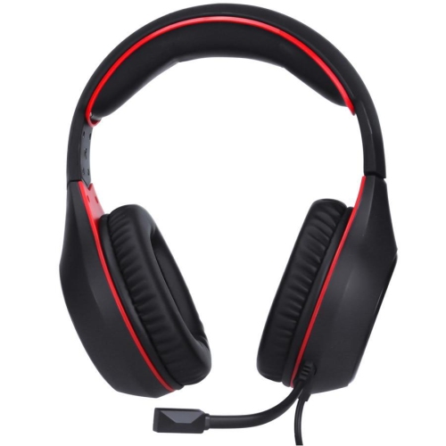 14635948_2 Black Xtrike Me GH-710 wired gaming headset, showcasing comfortable ear cushions and durable braided cable design.