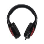 Red Xtrike Me HP-310 gaming headset, wired, showing adjustable over-ear design and flexible mic.