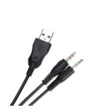 Xtrike Me GH-709 wired gaming headset connected via its durable 3.5mm audio jack