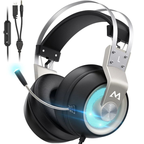 mpow casque de jeu eg3 pro son ambiophonique basse 3d pour ps5 casque d ecoute xbox avec micro a suppression du bruit boite ouverte 1