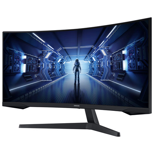 15262568_1 Immersive curved screen of the Samsung Odyssey G5 34-inch VA LED FreeSync gaming monitor