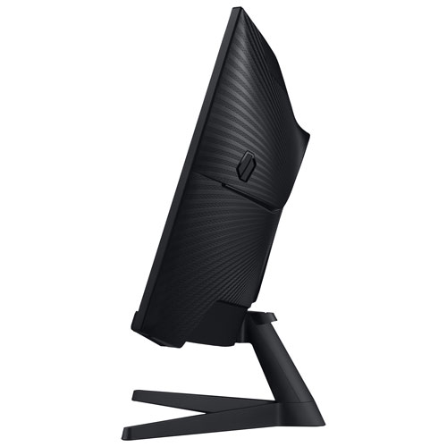 15262568_3 Side profile of Samsung Odyssey G5 34" 165Hz monitor, highlighting sleek curved design and stand