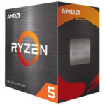 AMD Ryzen 5 5600X hexa-core 3.7GHz AM4 desktop processor retail box. High-performance CPU for gaming PCs.
