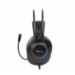 Xtrike Me GH-509 wired stereo gaming headset with adjustable headband and flexible microphone, black finish.