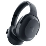 Black Razer Barracuda Pro wireless gaming headset, highlighting comfortable earcups and adjustable headband.