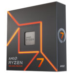 AMD Ryzen 7 7700X 8-core 4.5GHz AM5 processor. High-performance desktop CPU.
