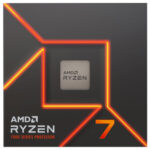 AMD Ryzen 7 7700X 4.5GHz AM5 CPU. Front view displaying the model number and branding.