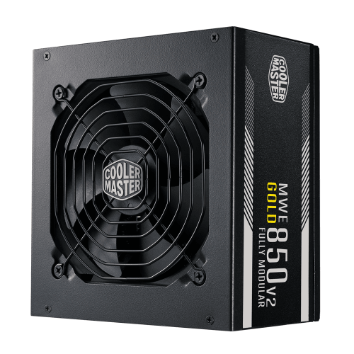 Cooler Master MWE Gold 850W 80 Plus Gold fully modular ATX power supply, black, model MPE-8501-AFAAG-US
