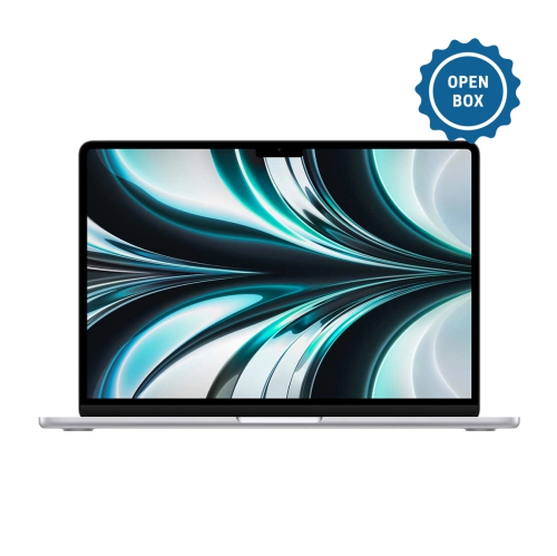 Apple MacBook Air 13.6" 2022 Silver with M2 chip, 256GB SSD, 8GB RAM, Touch ID, English open box.