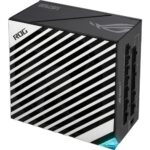 ASUS ROG Thor 850P2 850W PSU with prominent ROG branding and sleek aluminum casing