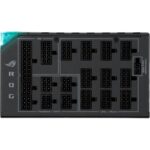 Close-up of ASUS ROG Thor 1600T 1600W modular ports for flexible cable management