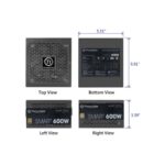 Continuous power Thermaltake Toughpower GX2 600W non-modular PSU with fixed cables