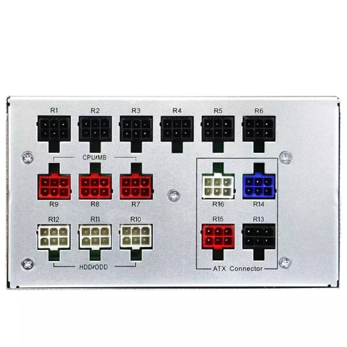 17204463_2 High-performance 850W Alienware Aurora power supply unit, showcasing cooling fan and exhaust port.