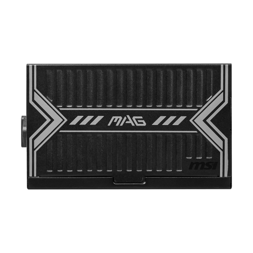 17361689_1 Side view of the MSI MAG A550BN 550W PSU showcasing its compact non-modular design