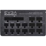 Side view of the EVGA SuperNOVA 1300 G2 PSU, showcasing its robust 1300W 80 Gold efficiency.