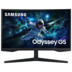 Samsung Odyssey G5 27" QHD 165Hz 1ms curved VA LED gaming monitor in black