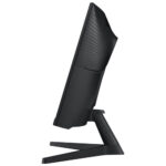 Sleek design of the Samsung Odyssey G5 27-inch curved gaming monitor, showing slim bezels