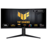 ASUS TUF 34" QHD 180Hz 1ms curved VA LED gaming monitor VG34VQL3A, front view