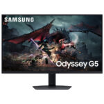 Samsung Odyssey G5 27-inch WQHD IPS gaming monitor, 180Hz 1ms GTG, G-Sync FreeSync compatible