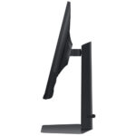 Close-up on the narrow bezels of the black Samsung Odyssey G5 27-inch IPS WQHD gaming monitor