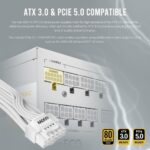 Antec NE1000G M white PSU with modular cables, featuring PCIe 5.0 support for high-performance builds