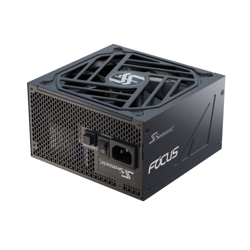 Seasonic SSR-1000FX3 1000W Focus v3 GX-1000 ATX 3.0 power supply, front view with fan grille