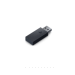 PlayStation Pulse 3D white wireless gaming headset for PS5, showing controls and connection ports