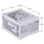 Lian Li SP750 750W APFC 80 Gold full modular SFX power supply in white;