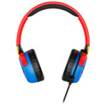 Multi-coloured HyperX Cloud Mini over-ear headphones, side view showing earcups