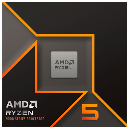 18166459_3 Close-up of AMD Ryzen 5 9600X with AM5 socket interface, 5.4 GHz 6-core CPU for advanced PCs