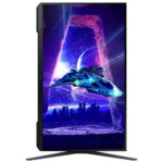 Rear view of Samsung 24in FreeSync gaming monitor, showing power and input ports